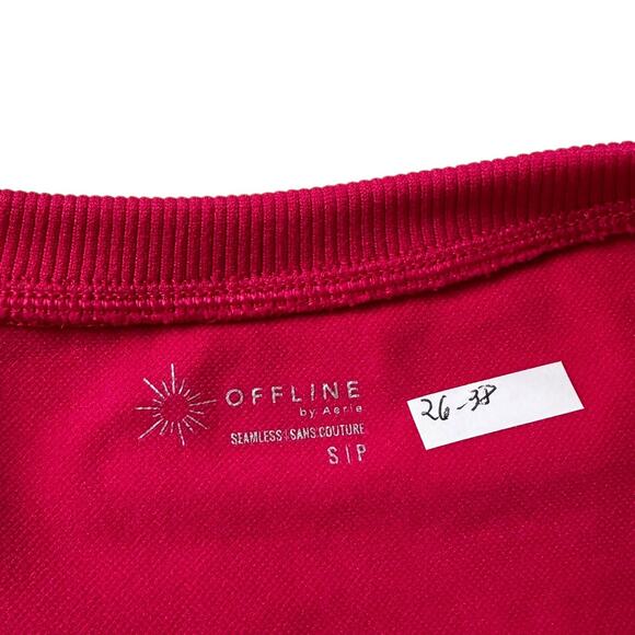 Offline by Aerie Pink Seamless Fitted Crop Top Women's Size Small | 26-38 - Picture 4 of 7